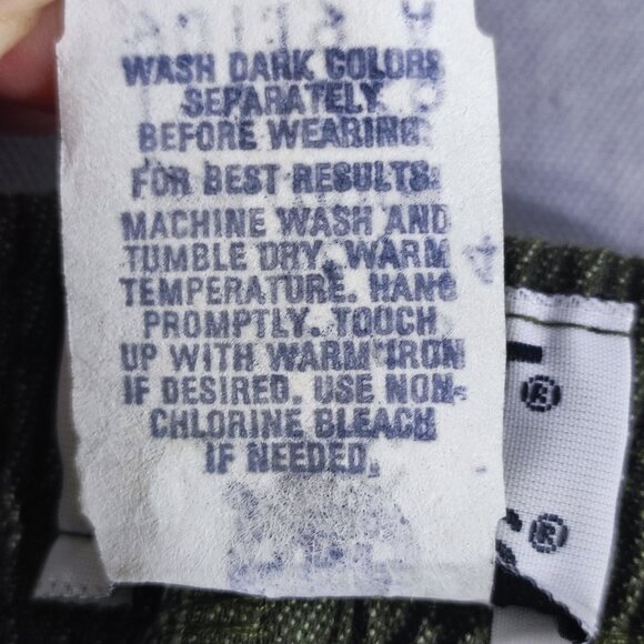 Koret City Blues Pull On Pants women's size 14 reg. olive green baggy loose fit - Picture 6 of 12